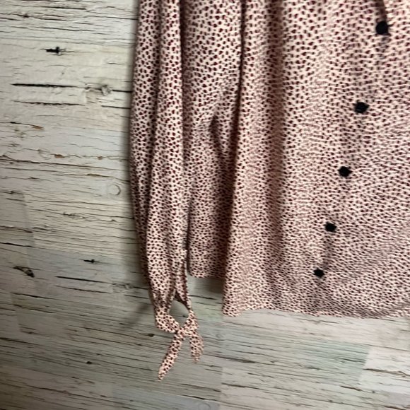 Topshop blouse size 8 button down red - Picture 2 of 9